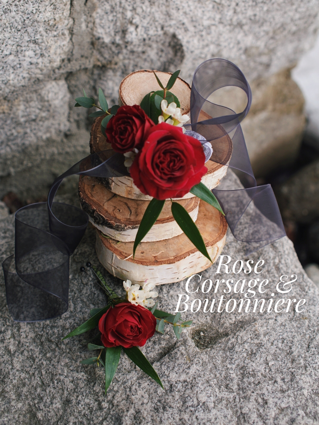 Shawnigan Gala 2026: Matching Corsage & Boutonnière Set