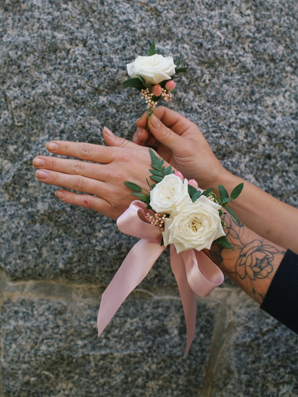Shawnigan Gala 2026: Matching Corsage & Boutonnière Set
